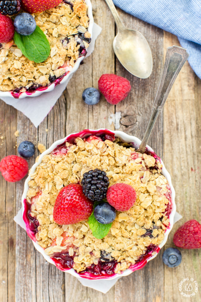 Mixed Berry Crisp - summer dessert