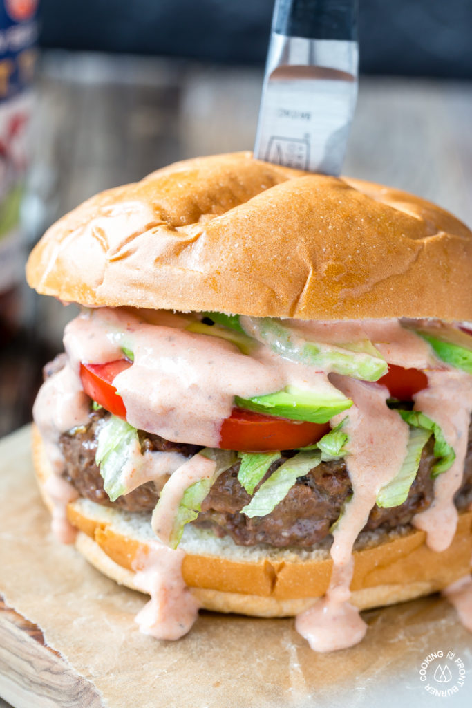 Loaded Taco Burgers - a great summer grilling recipe