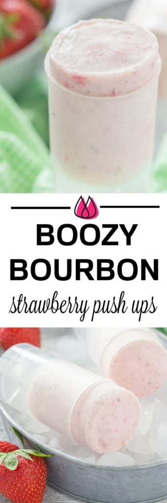 These easy Bourbon Fresh Strawberry Push Ups will become your favorite (adult) summer treat for cooling off!