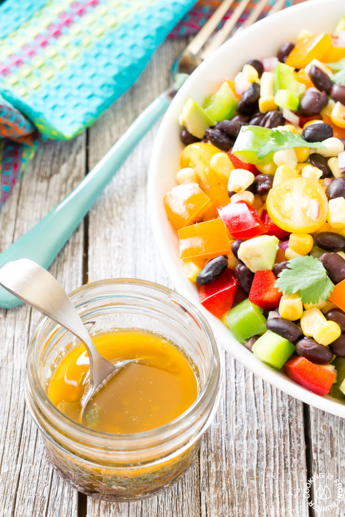 Black Bean Corn Salad with Vinaigrette Dressing