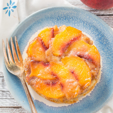 Mini Upside-Down Peach Cake