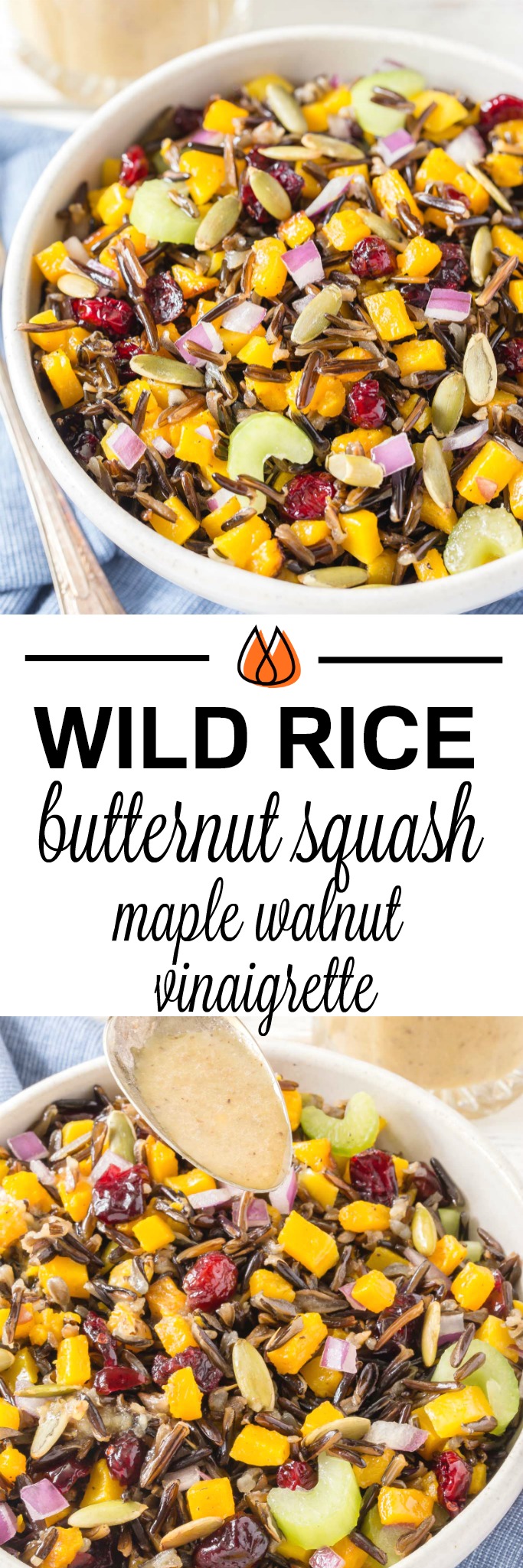 This Wild Rice and Butternut Squash dish is perfect for a holiday side dish!