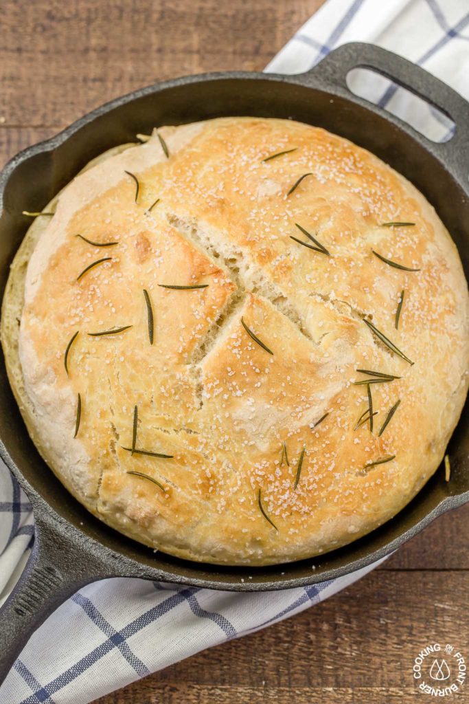 Easy No Knead Skillet Bread