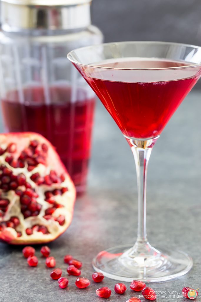 A new holiday martini with Pomegranate!