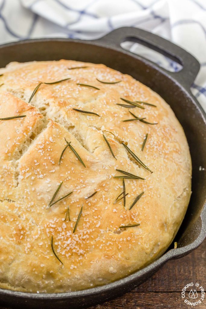 No-Knead Skillet Focaccia