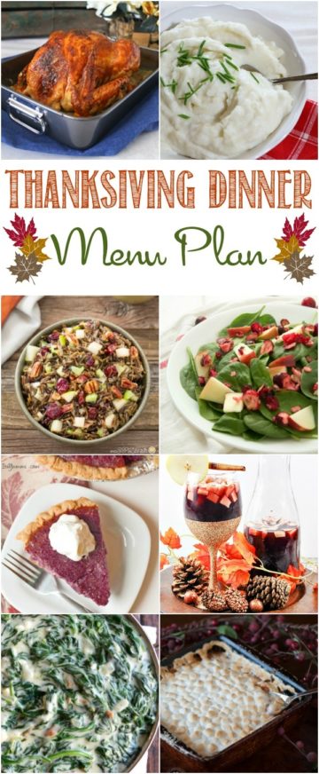 Thanksgiving Dinner Menu Plan | Cooking on the Front Burner