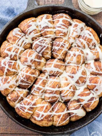 These Gingerbread Rolls with Eggnog Glaze are the perfect holiday breakfast treat!  They are so easy to do and make your kitchen smell wonderful while baking.