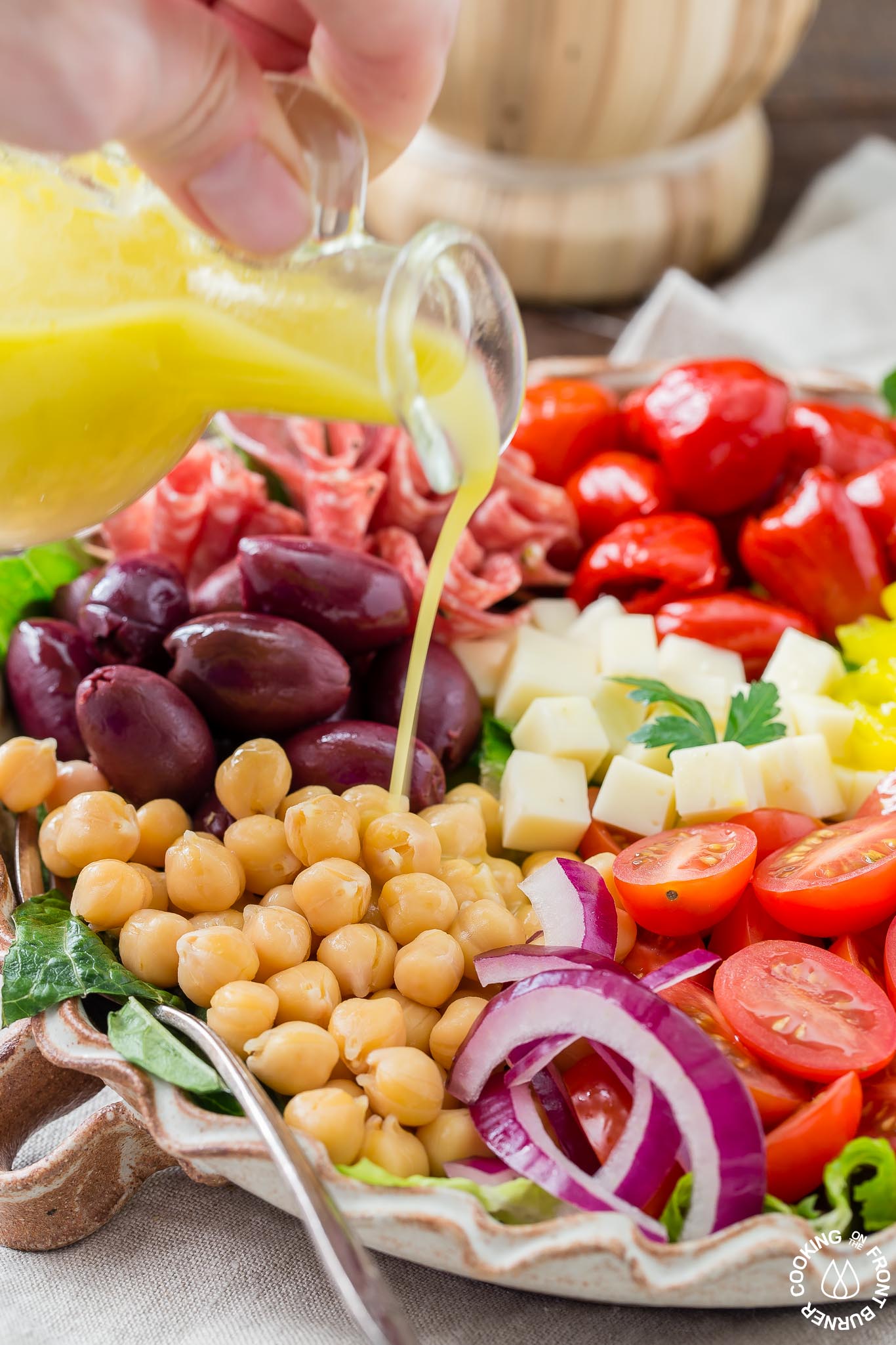 ITALIAN ANTIPASTO SALAD | Cooking on the Front Burner