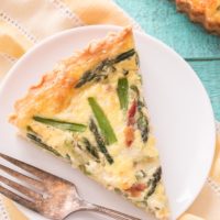 ASPARAGUS LEEK QUICHE