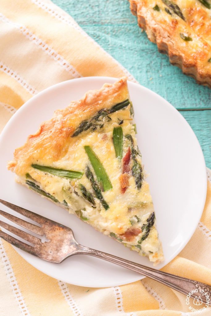 quiche on a plate