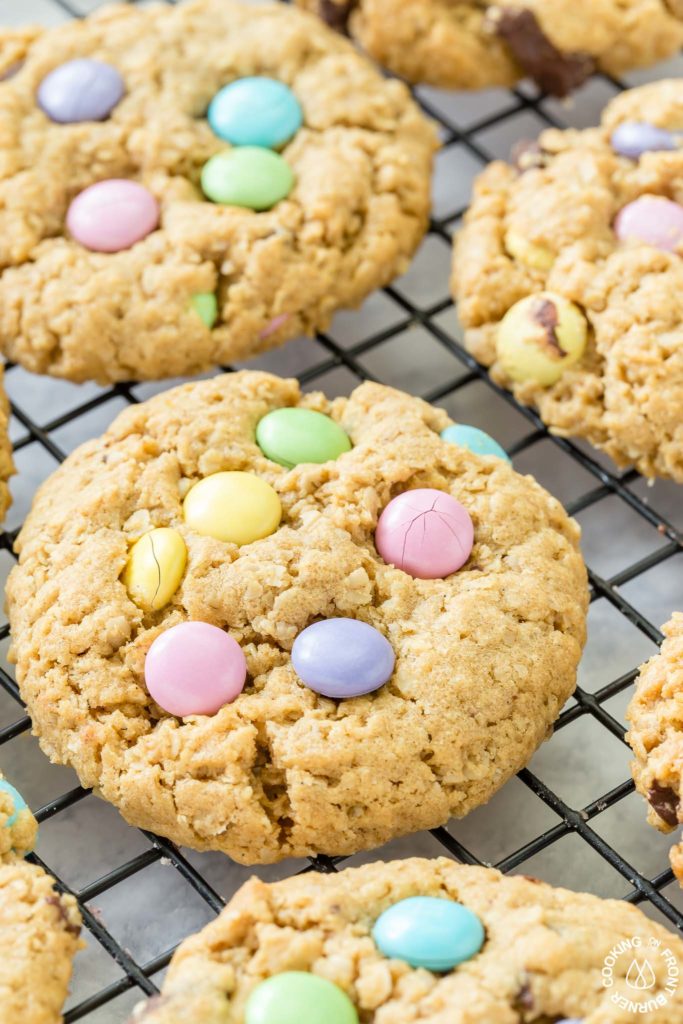 cookies cooling on a rack