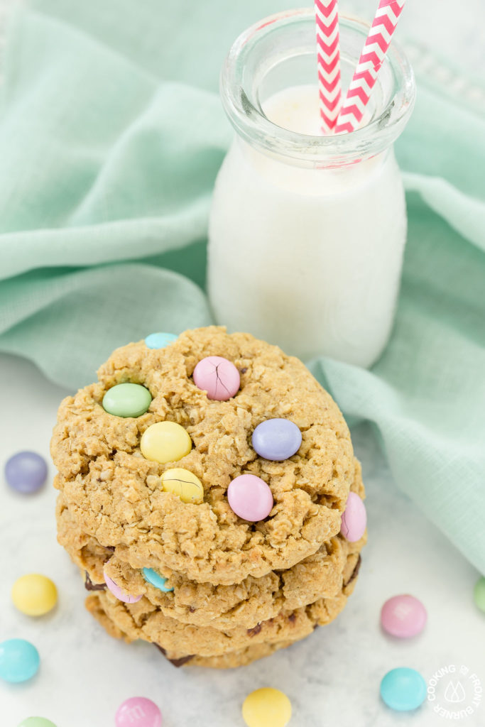 cookies by a glass of milk