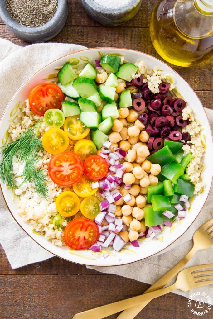Quinoa Salad with olive oil