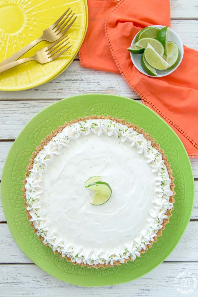 margarita pie on a plate