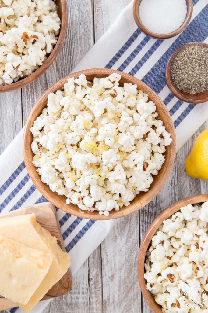 popcorn with parmesan cheese