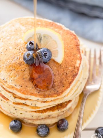 These fluffy and tangy Lemon Ricotta Pancakes are a great way to start the day. Stake them up, drizzle with some syrup and delight your taste buds!