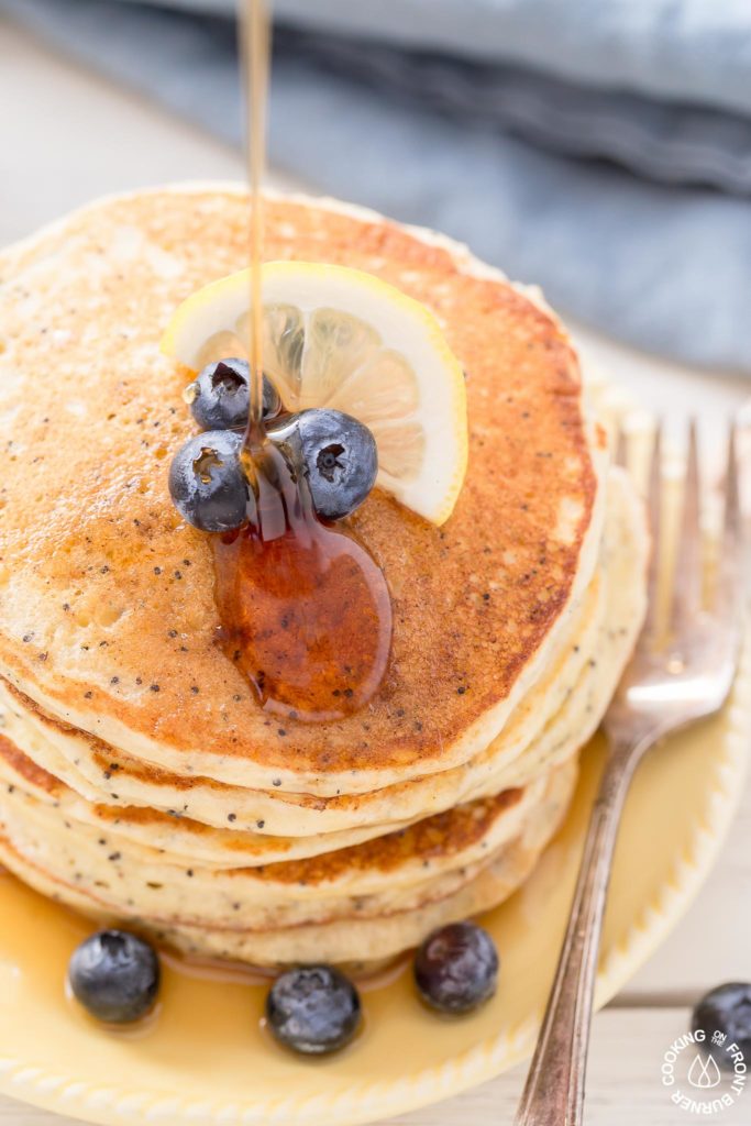 lemon ricotta poppy seed pancakes