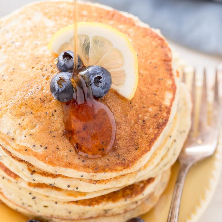 These fluffy and tangy Lemon Ricotta Pancakes are a great way to start the day. Stake them up, drizzle with some syrup and delight your taste buds!