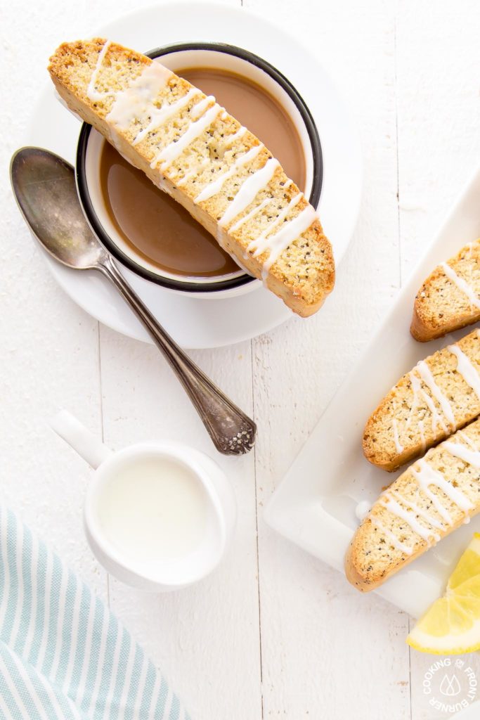 biscotti on a coffee cup