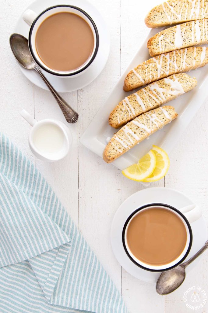 breakfast biscotti with coffee