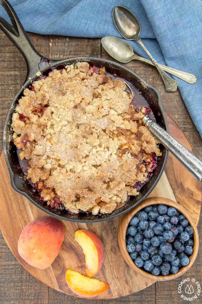 Blueberry Peach cobbler