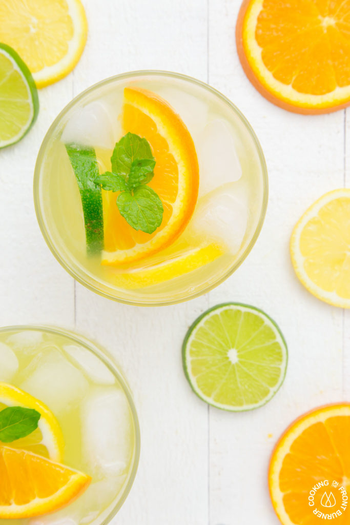 Citrus Ice Cooler in a glass