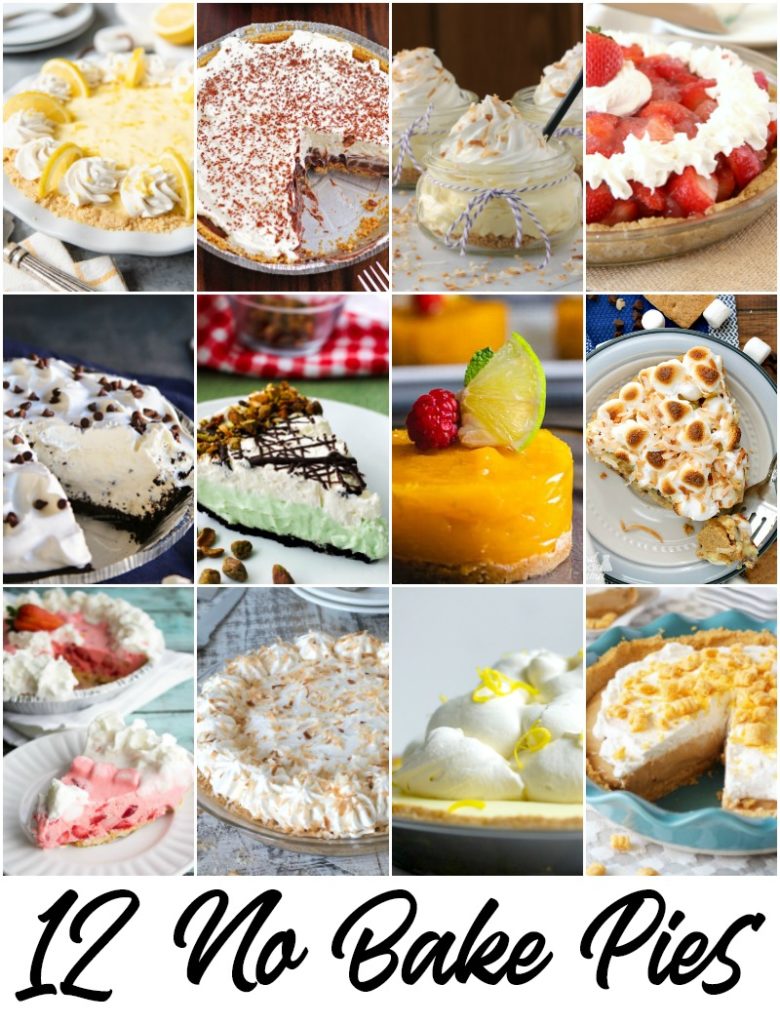 12 No Bake Pies