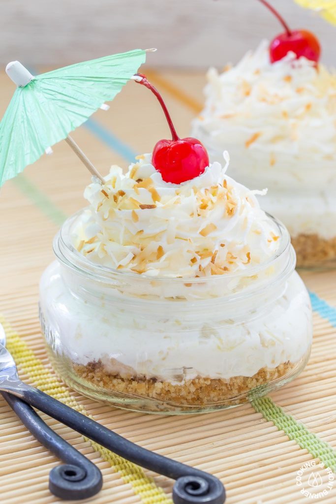 No Bake Pina Colada Pie