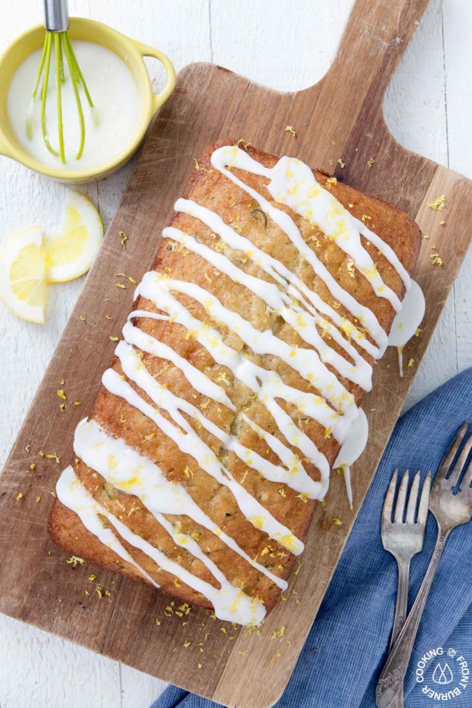 zucchini bread on a board