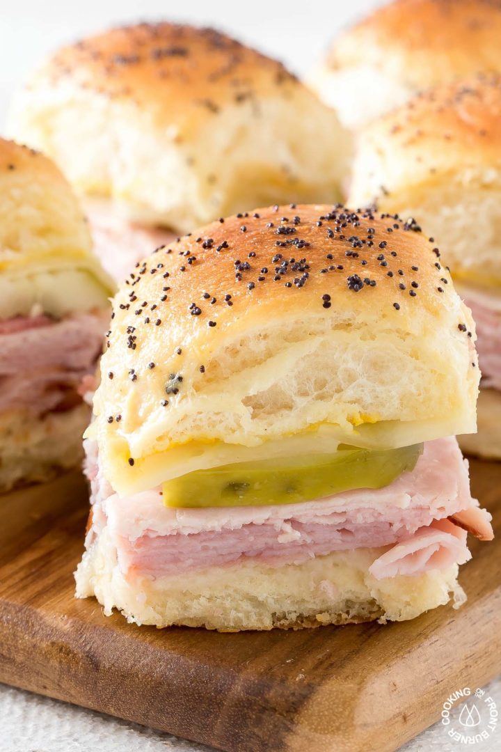 Ham And Chesse Sliders Easy Party Cuban Sliders | Cooking on the Front Burner