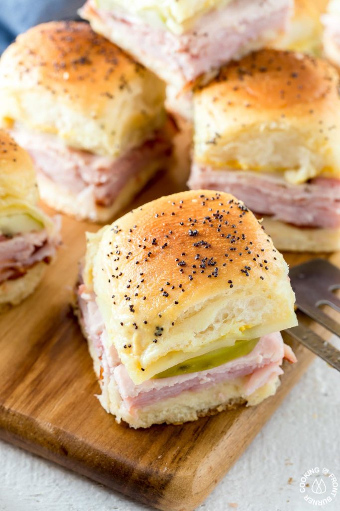 cuban slider on a board