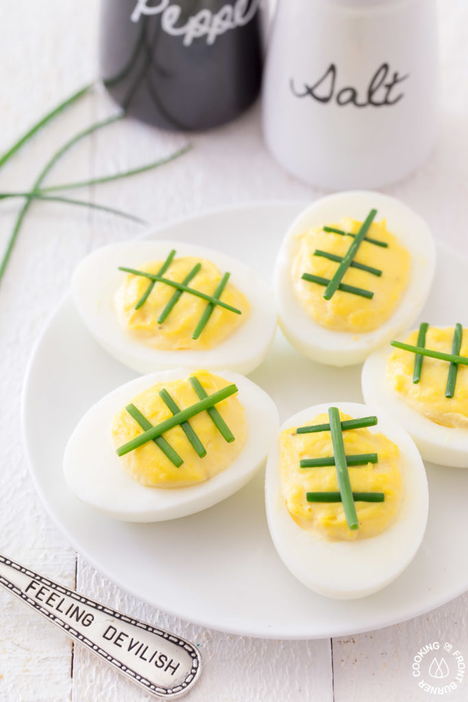 Deviled eggs on a plate