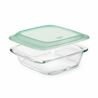OXO Good Grips Freezer-to-Oven Safe 2 Qt Glass Baking Dish with Lid, 8 x 8