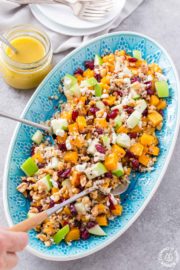 Butternut Squash Apple Quinoa Salad | Cooking on the Front Burner