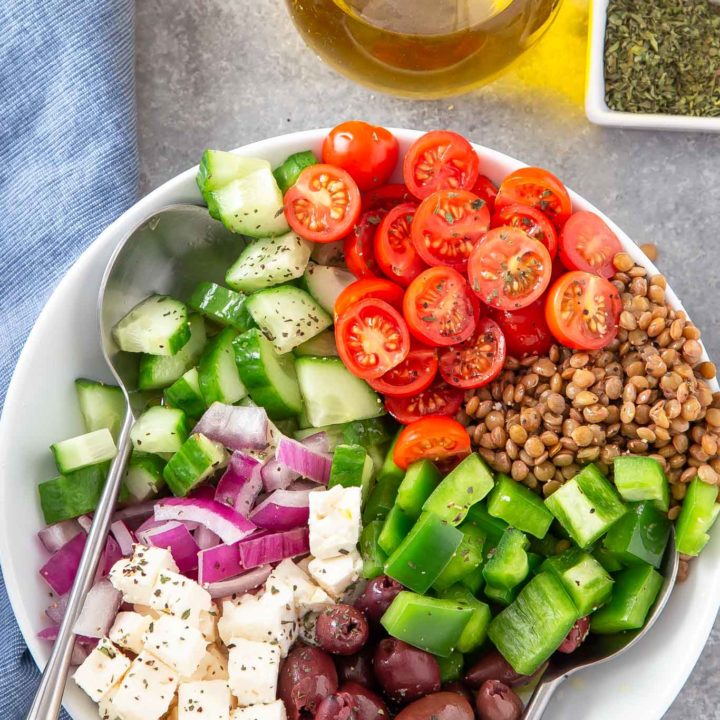 Lentil Greek Salad