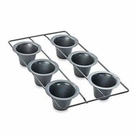 Chicago Metallic Professional 6-Cup Popover Pan with Armor-Glide Coating