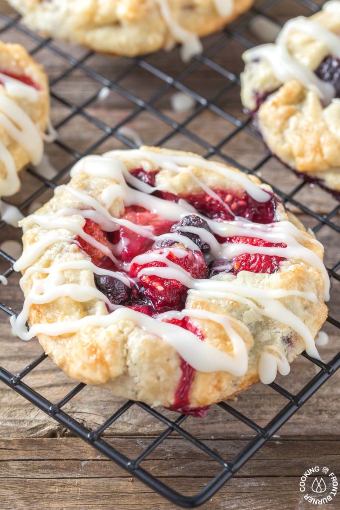 Triple Berry Galette with Mixed Fruit 