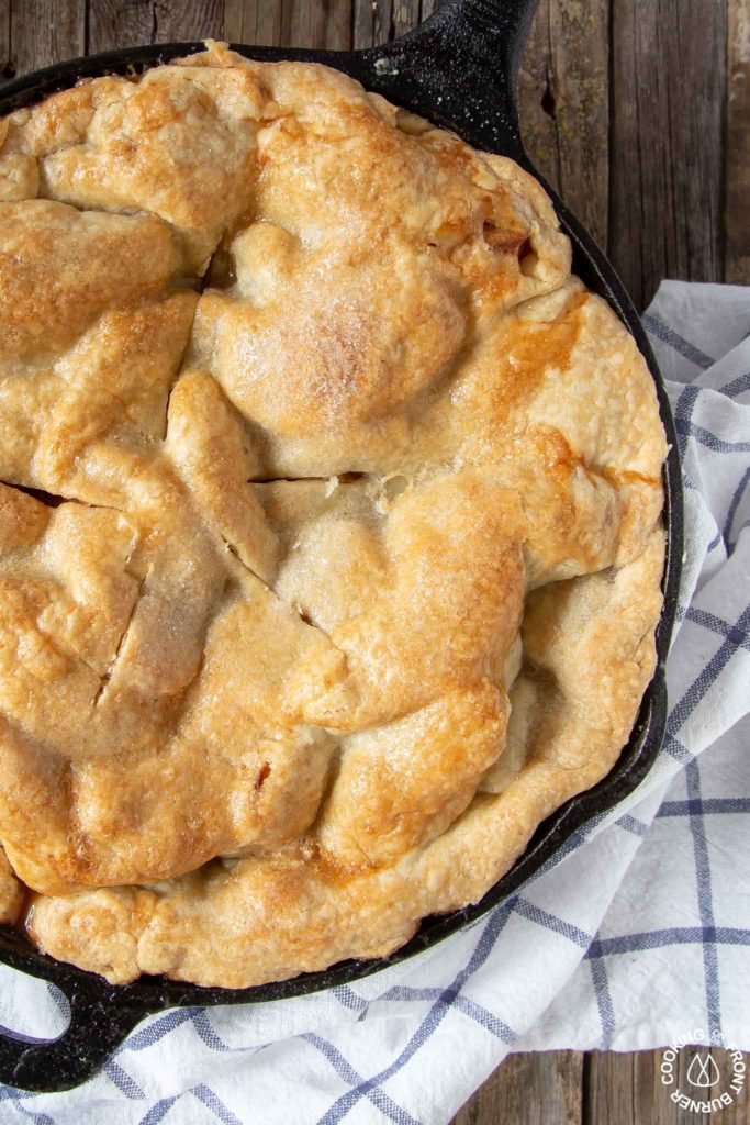 Cast-Iron-Skillet Diced-Apple Pie