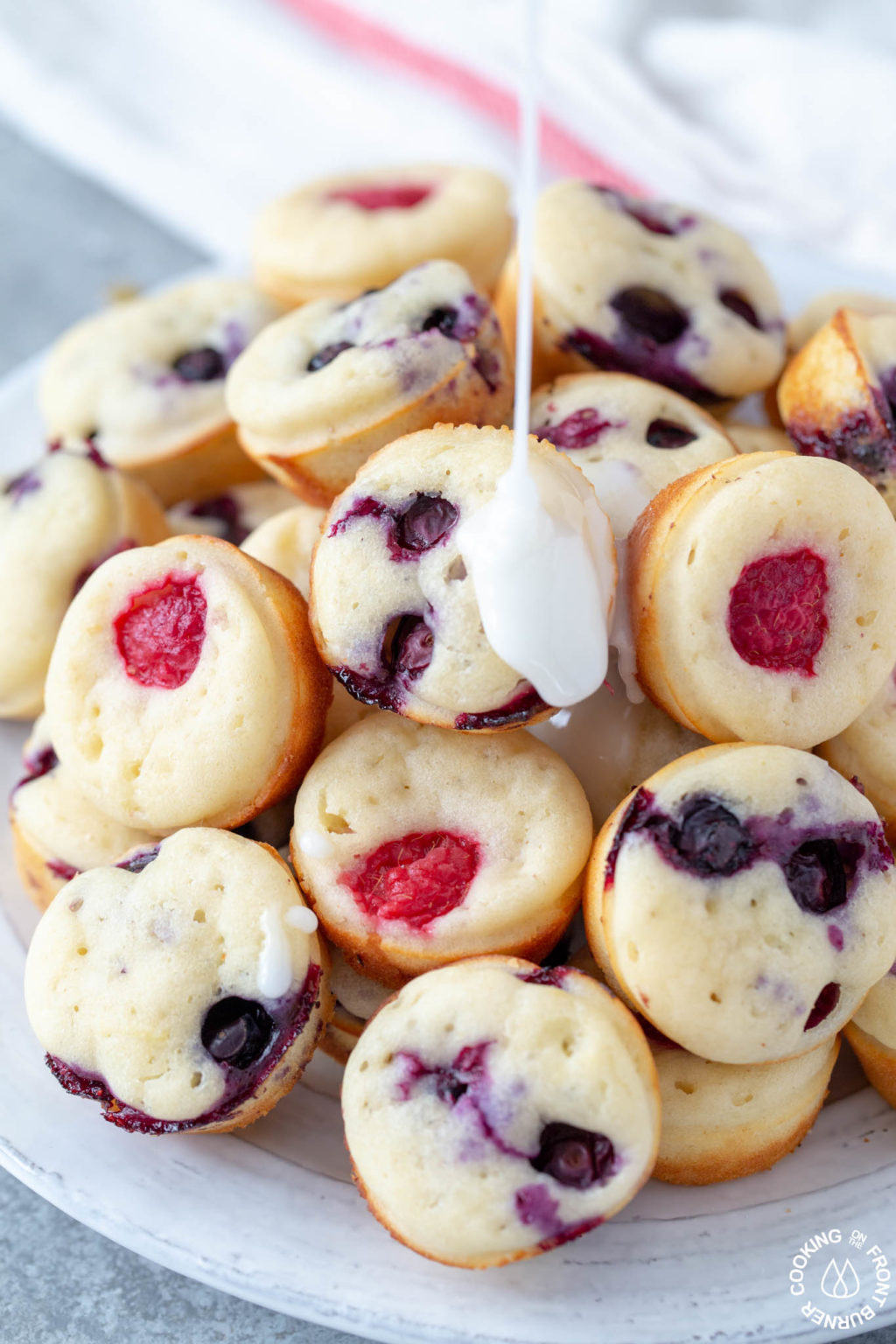 Easy Mini Pancake Muffins Step by Step Cooking on the Front Burner