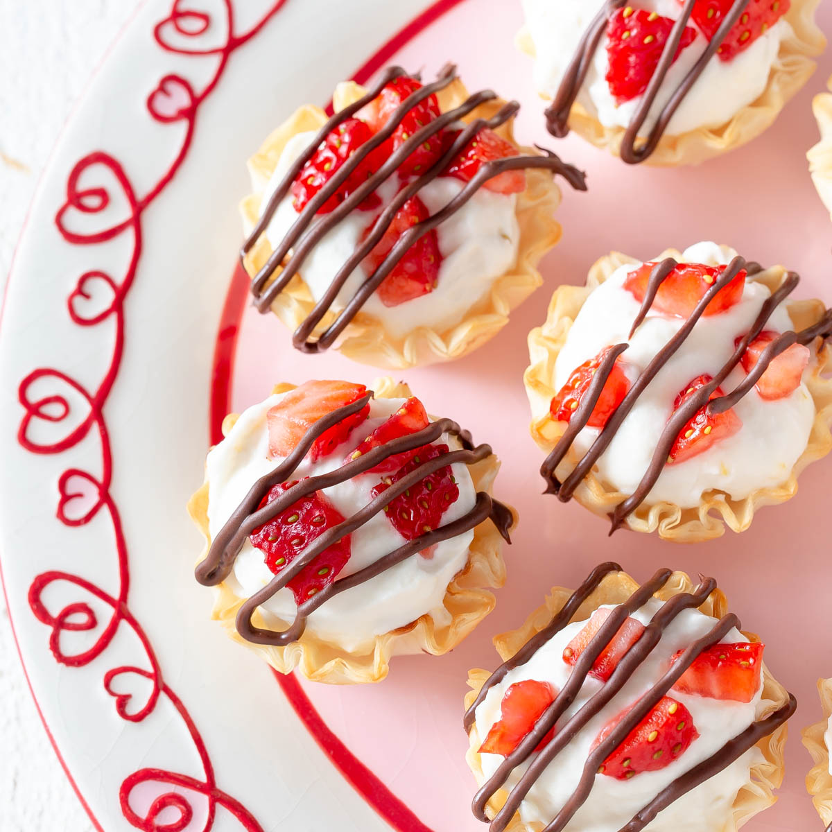 No Bake Cheesecake Phyllo Cups Step by Step