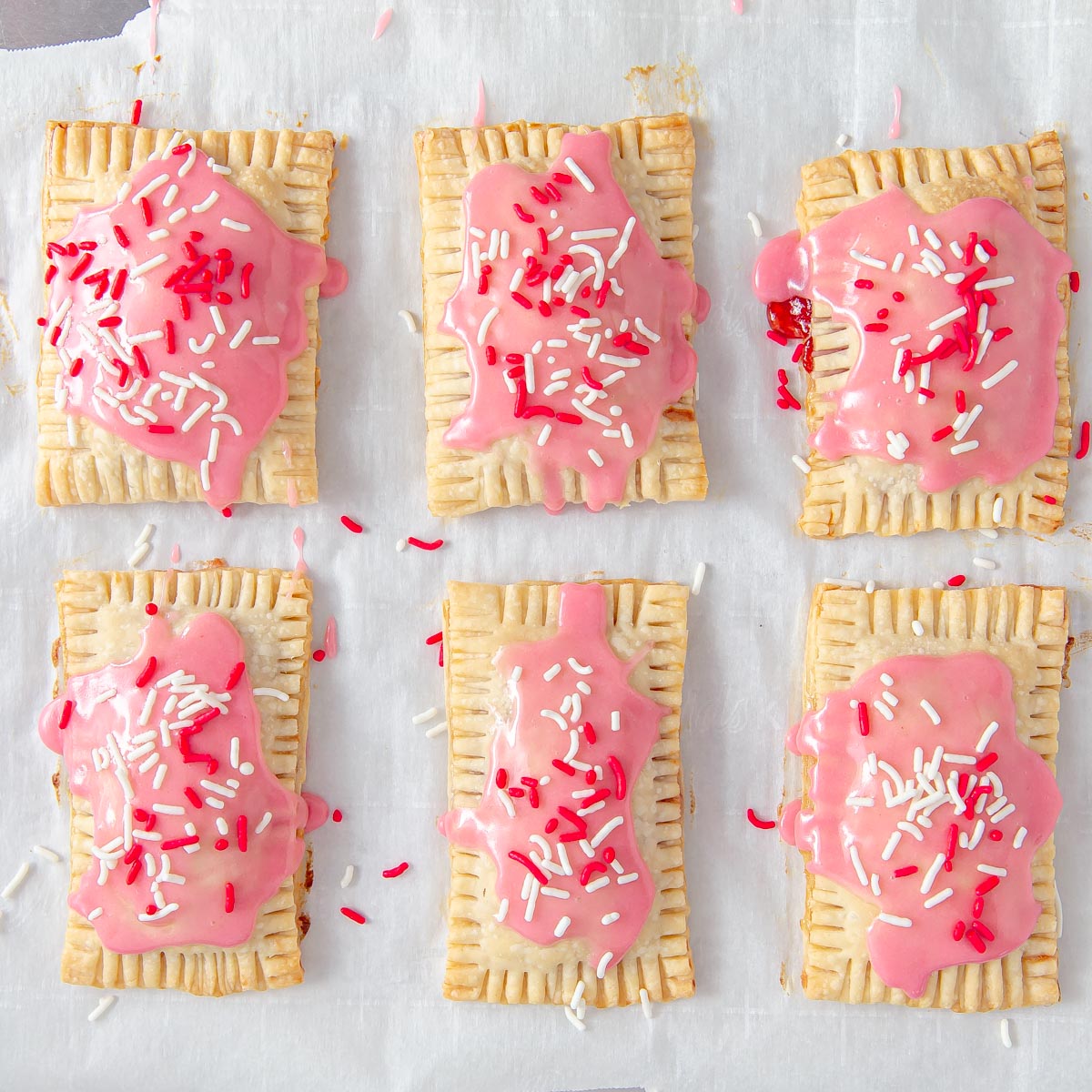 pop tarts with sprinkles on them