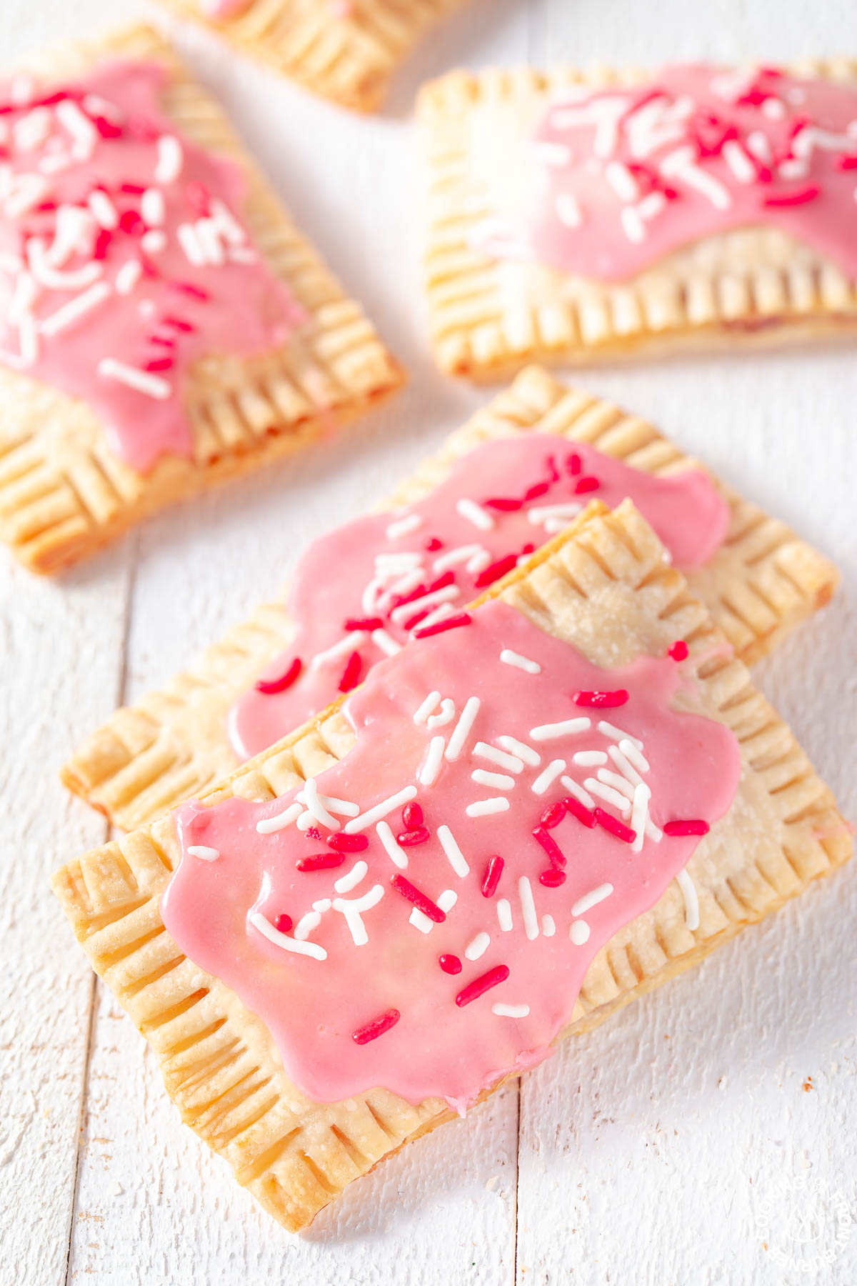 strawberry pop tarts on a board