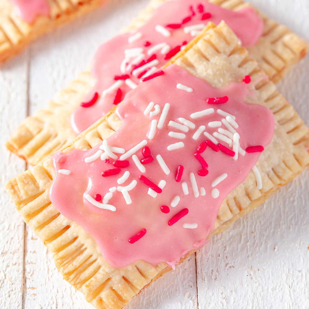 Easy Homemade Strawberry Pop Tarts Cooking on the Front Burner