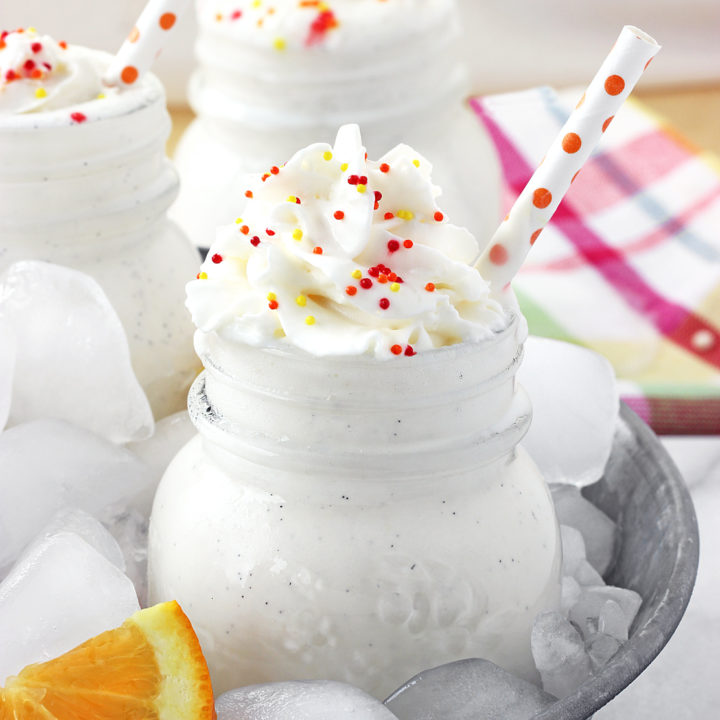 Orange Creamsicle Mini Shakes