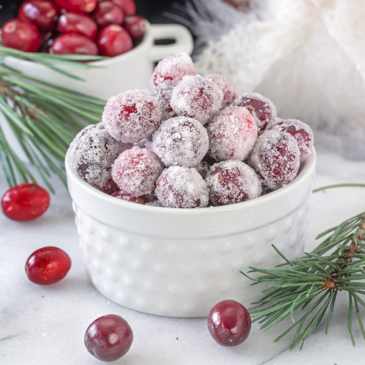 Orange Candied Cranberries