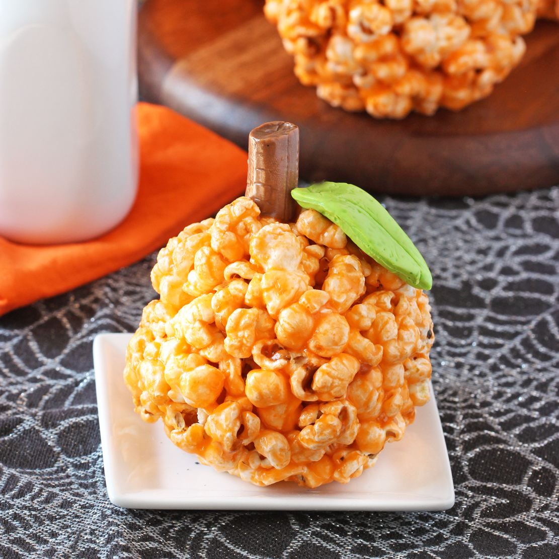 Pumpkin Popcorn Balls Cooking on the Front Burner