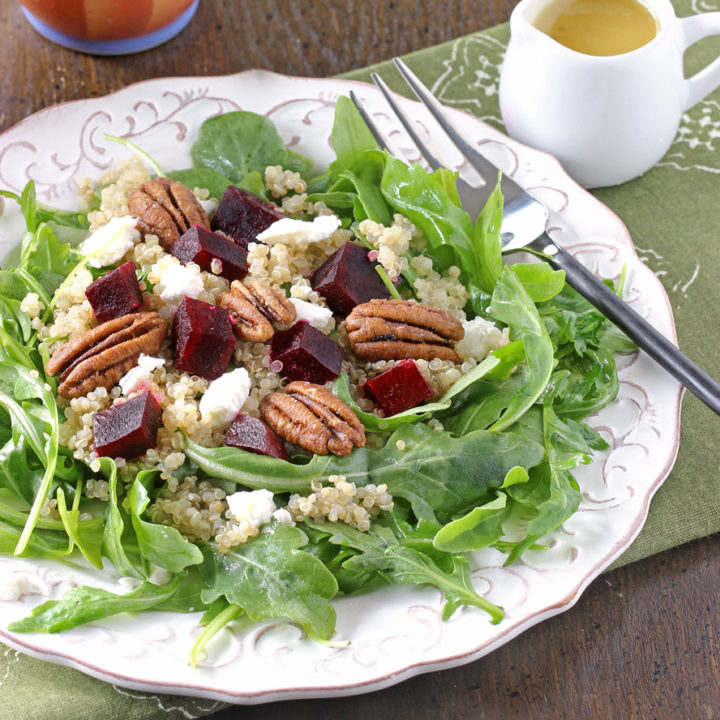 Roasted Beet, Quinoa and Arugula Salad