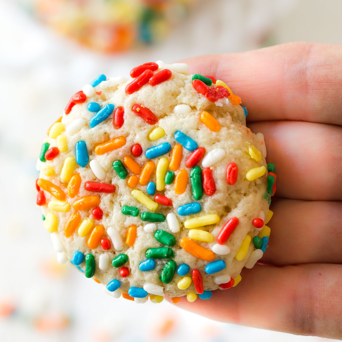 Chewy Sprinkle Cookies | Cooking on the Front Burner