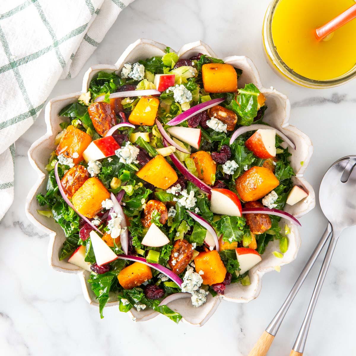 Kale & Brussels Sprout Autumn Salad