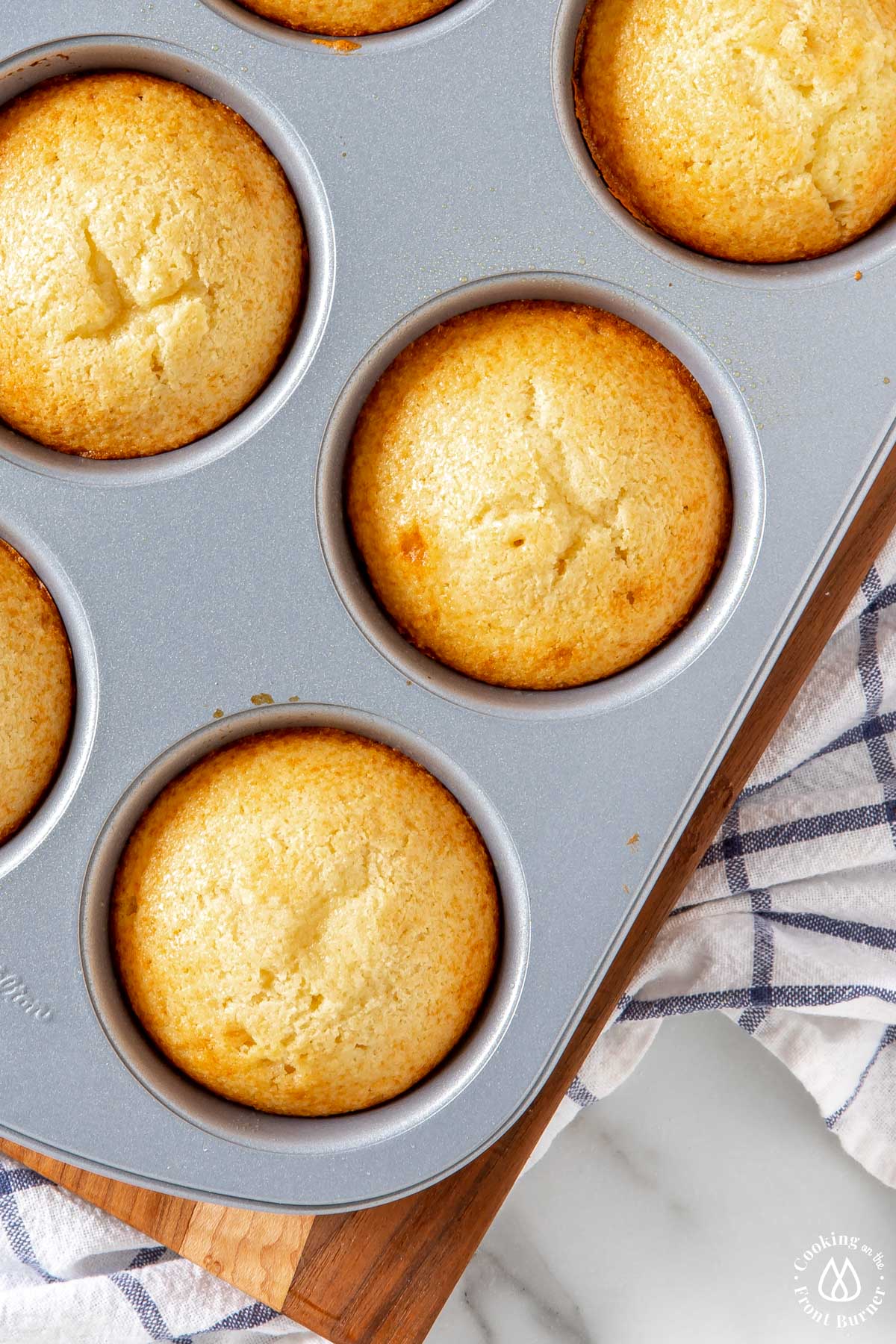 baked cakes in a muffin tin
